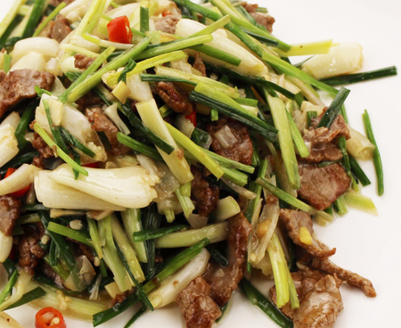 荞头炒牛肉  49元/例