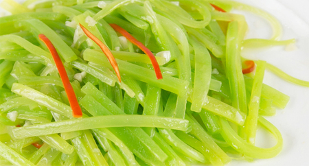 清炒莴笋丝  22元/例